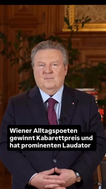 Liebe Leute, Wiener Alltagspoeten hat den @oesterreichischerkabarettpreis in der Online Kategorie gewonnen - und schaut mal wer der Laudator war. Alltagspoet kann jetzt abtreten @michaelludwig_official