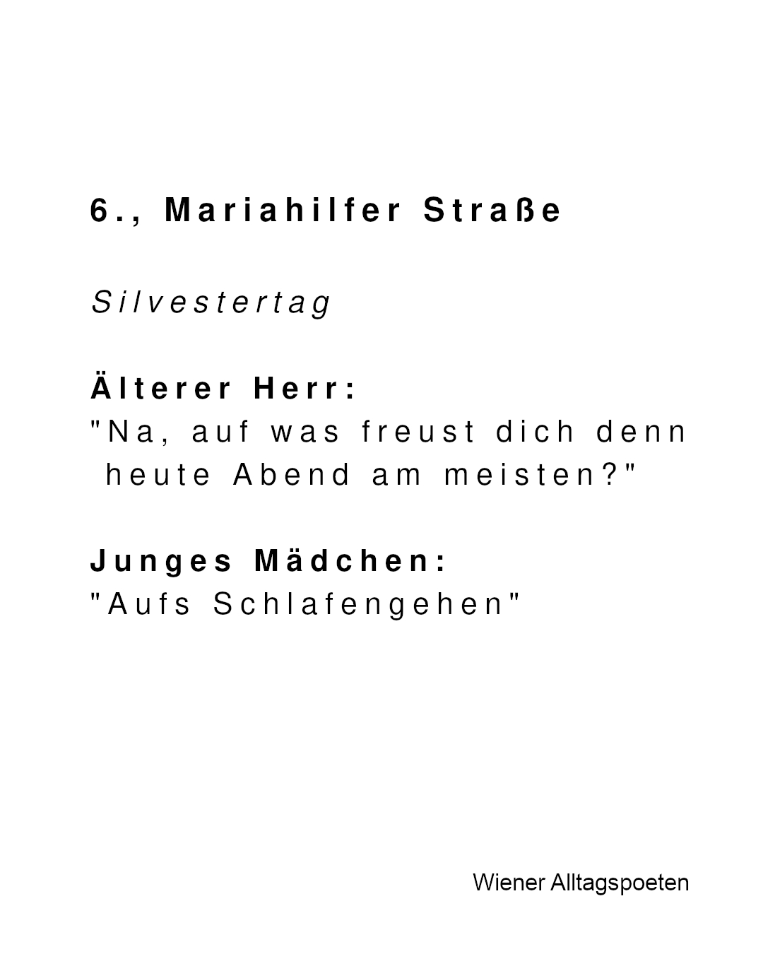 Es war ein langes Jahr #wieneralltagspoeten