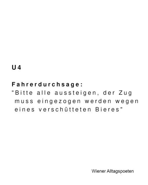 Da müsste jeder zweite U6 Zug eingezogen werden. Und bevor ihr jetzt fragt: nein, ich habe keine Erklärung warum der Zug deshalb stehenbleiben musste. Aber falls es jemand weiss bitte ich um Aufklärung #wieneralltagspoeten