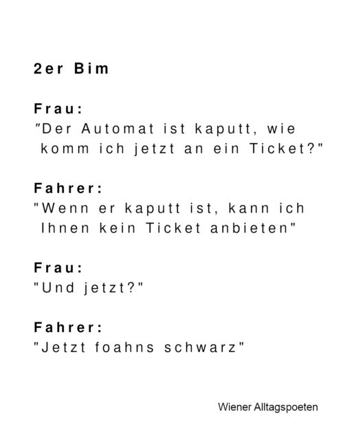 Wenn der Fahrer eine Runde um den Ring ausgibt #wieneralltagspoeten Gehört von @ruth.schoenegge.editor