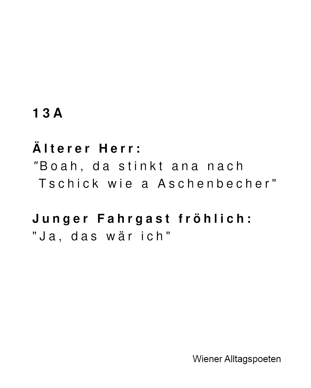 Pure Lebensfreude im 13A #wieneralltagspoeten