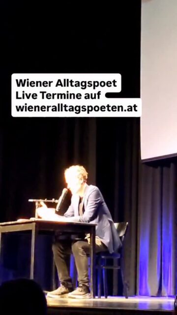 Letzte Woche durfte der Alltagspoet im ausverkauften Stadtsaal auftreten - wers verpasst hat und mehr über die U6 und Wien lernen will schauts auf www.wieneralltagspoeten.at #wieneralltagspoeten Video von @mr.m8huber