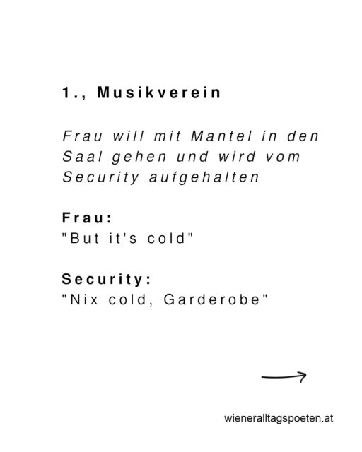 Was an einem Abend im Wiener Musikverein passiert #wieneralltagspoeten Erlebt von @annahlavka