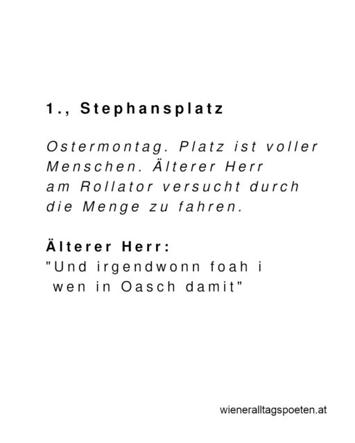 Aus der Bahn - Wiener Alltagspoet kommt am Mittwoch in den Wiener Stadtsaal, Restkarten unter www.wieneralltagspoeten.at #wieneralltagspoeten