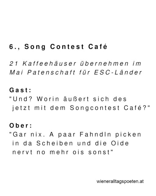 Wiener Weltoffenheit kann man nicht kaufen #wieneralltagspoeten Gehört von @gfsmiley