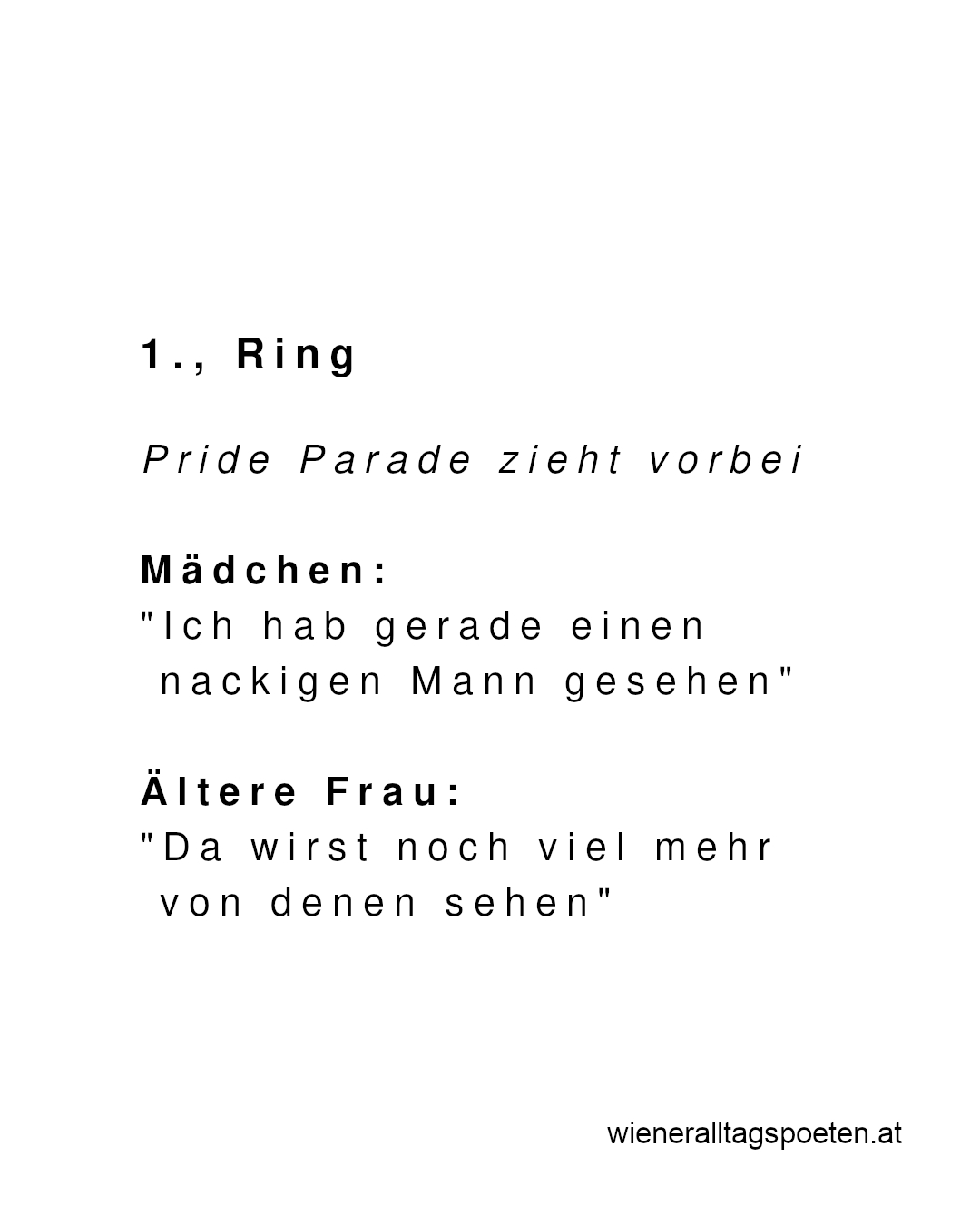 Alle Macht den nackten Frauen und Männern, die gestern in Wien auf der Straße waren #wieneralltagspoeten