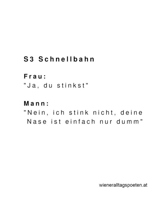 Falls wer bei den derzeitigen Temperaturen aufs Deo vergessen hat und eine praktische Ausrede sucht #wieneralltagspoeten Gehört von @monweckerl