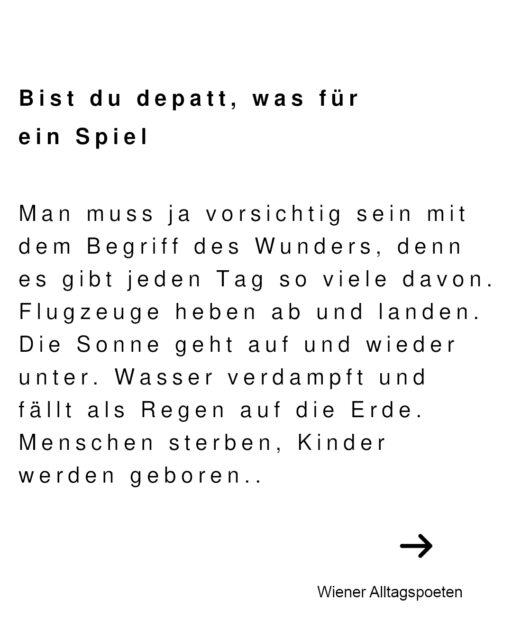 Für alle Österreicher, die seit Jahrzehnten Fußball schauen und immer verloren haben -- Wiener Alltagspoet
#wieneralltagspoeten