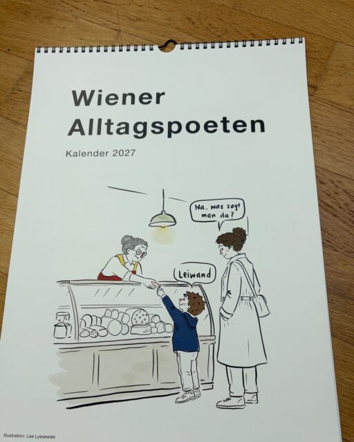 Der neue Wiener Alltagspoeten Kalender 2027 ist da. Liebe Leute, es ist eigentlich unglaublich, aber in drei Monaten ist das Jahr zu Ende. Falls ihr schon länger dabei seid wisst ihr, was das für mich bedeutet: die schönsten 12 Zitate des vergangenen Jahres müssen gewählt werden - eine äußerst schwierige Aufgabe. Wenn ihr noch nicht so lange folgt: der Wiener Alltagspoeten Kalender bringt euch jeden Monat mit einem Zitat  durch jedes noch so beschissene Jahr.

Den Kalender gibt es auf www.wieneralltagspoeten.at (Link in Bio). Nach Bestellung trifft das Packerl in zwei bis drei Werktagen bei euch ein. Die Auflage ist limitiert und erfahrungsgemäß wird der Bestand vor Weihnachten knapp, eine frühzeitige Bestellung wird empfohlen.
