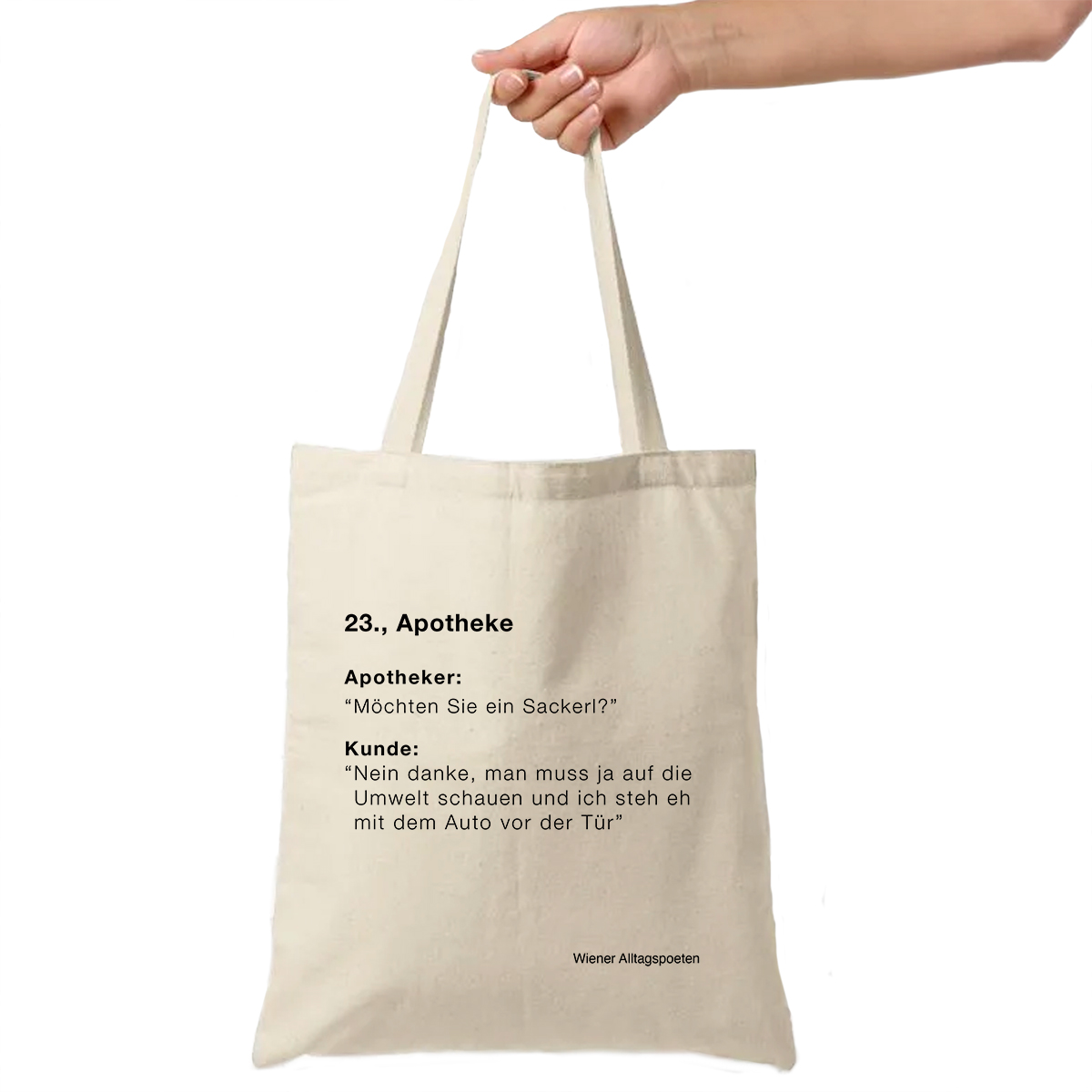 Bio Baumwollsackerl "23., Apotheke" – Bild 1