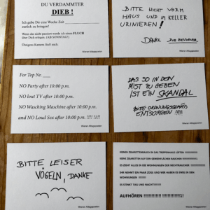 Postkarten-Set "Stiegenhauszettel" – Bild 7