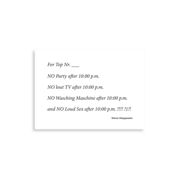 Postkarten-Set "Stiegenhauszettel"