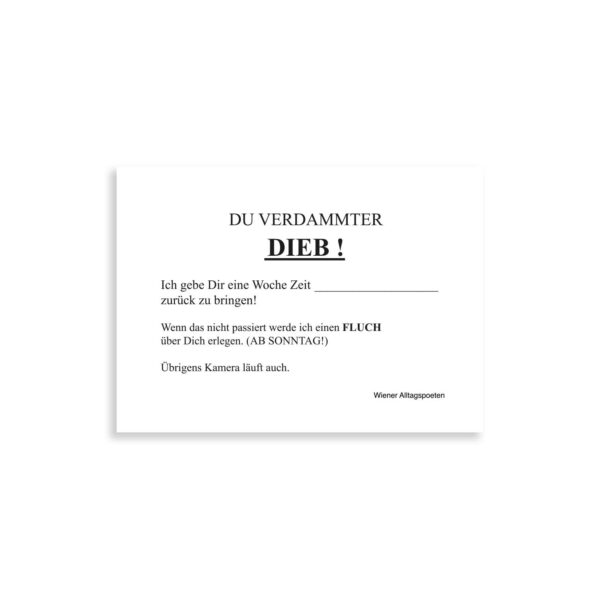 Postkarten-Set "Stiegenhauszettel"