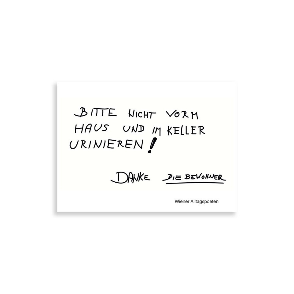 Postkarten-Set "Stiegenhauszettel" – Bild 6