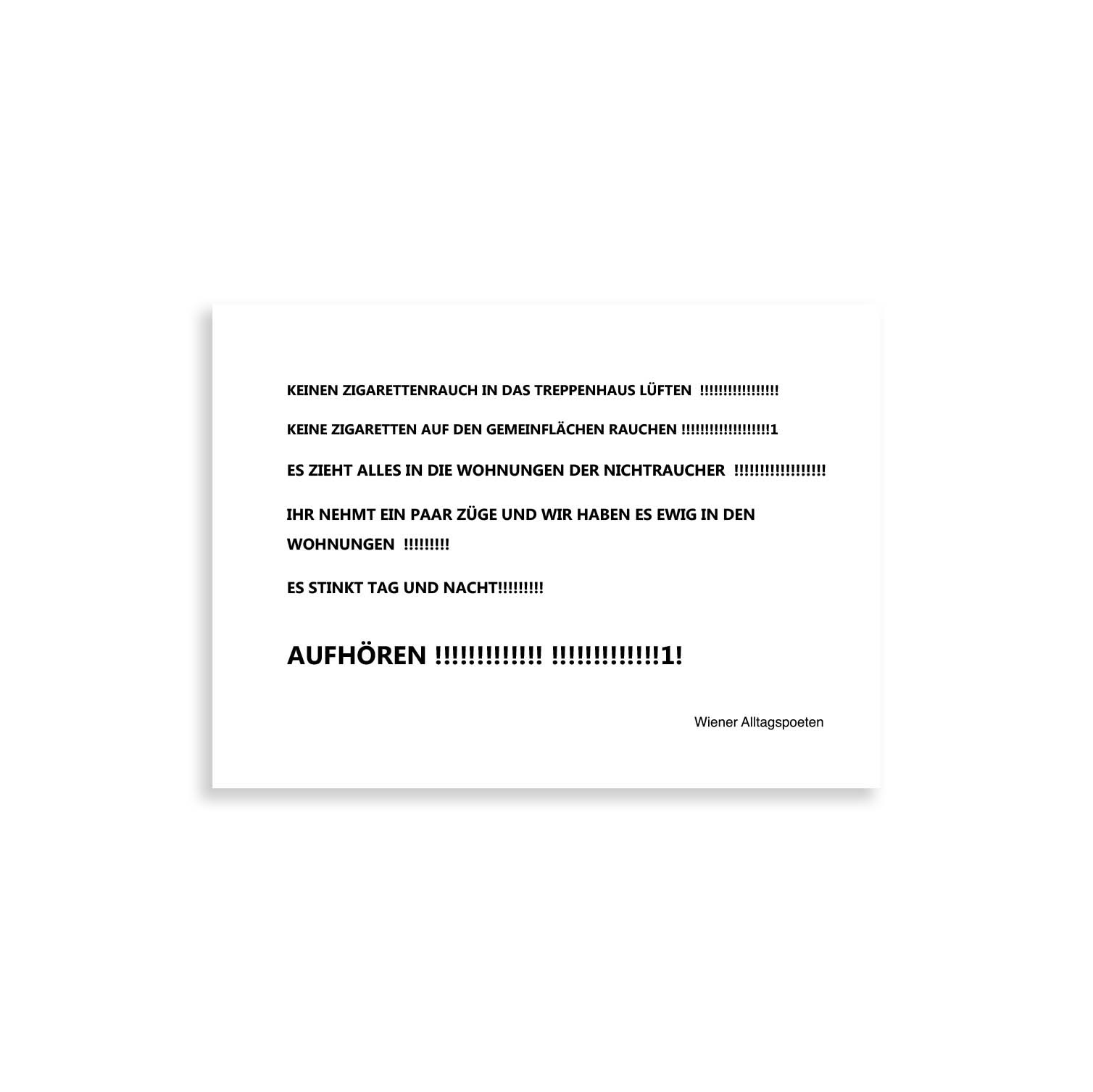 Postkarten-Set "Stiegenhauszettel" – Bild 2