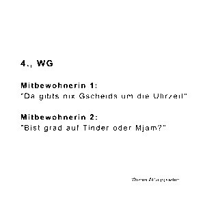 Häferl "4., WG Tinder oder Mjam" – Bild 2