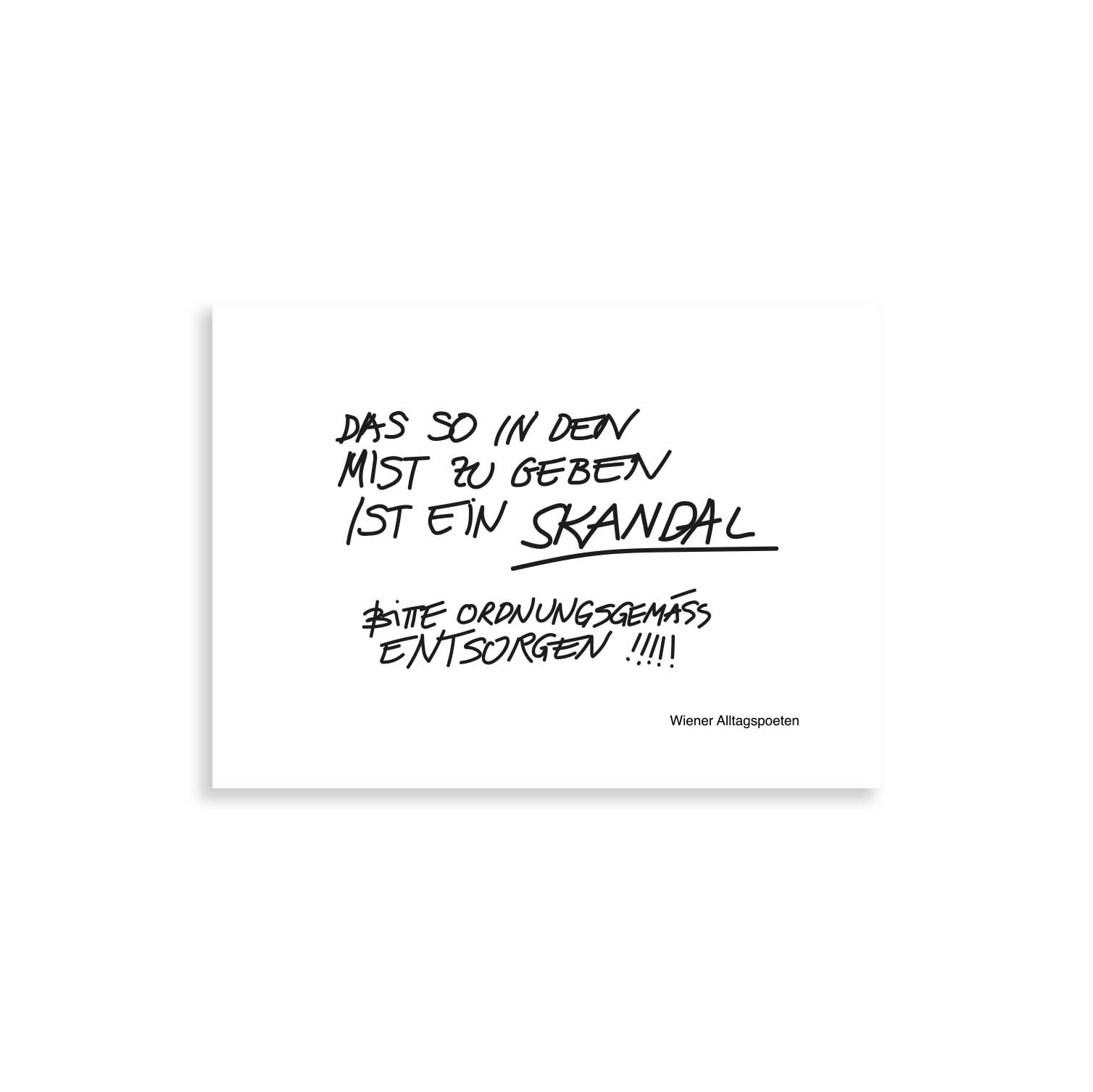 Postkarten-Set "Stiegenhauszettel" – Bild 3