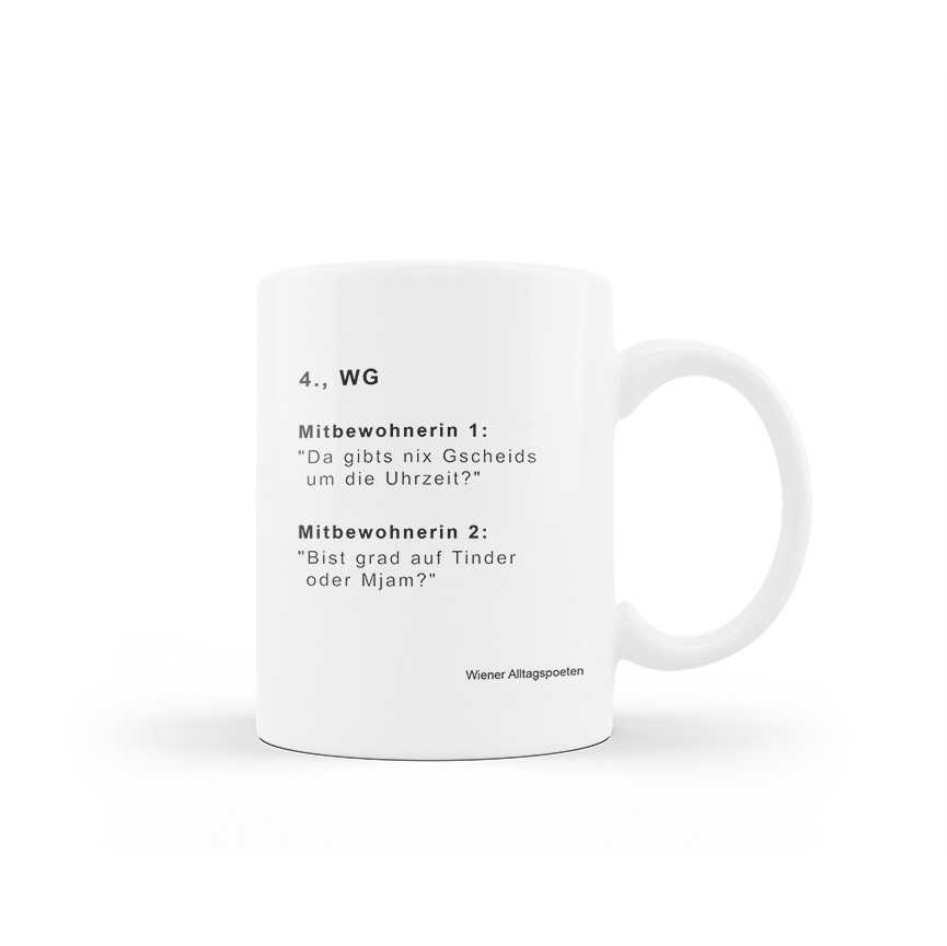 Häferl "4., WG Tinder oder Mjam" – Bild 1