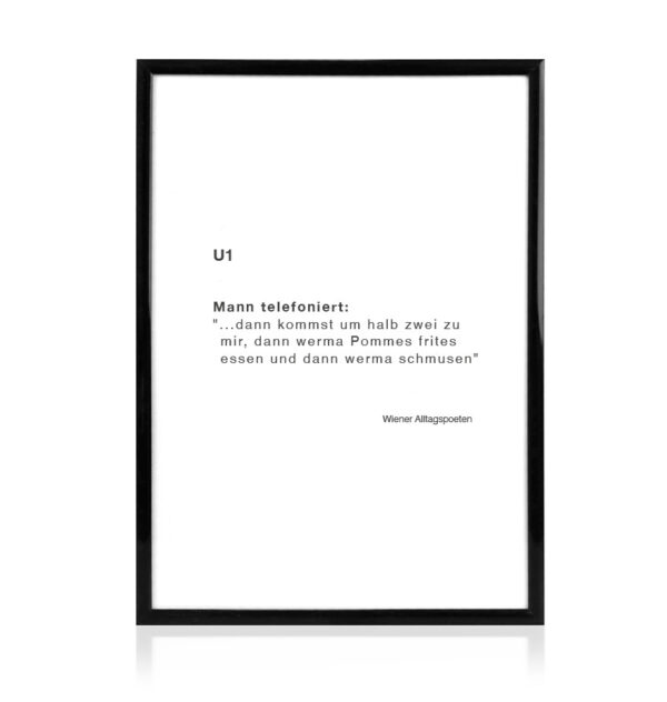 Print A4 optional mit Bilderrahmen, U1