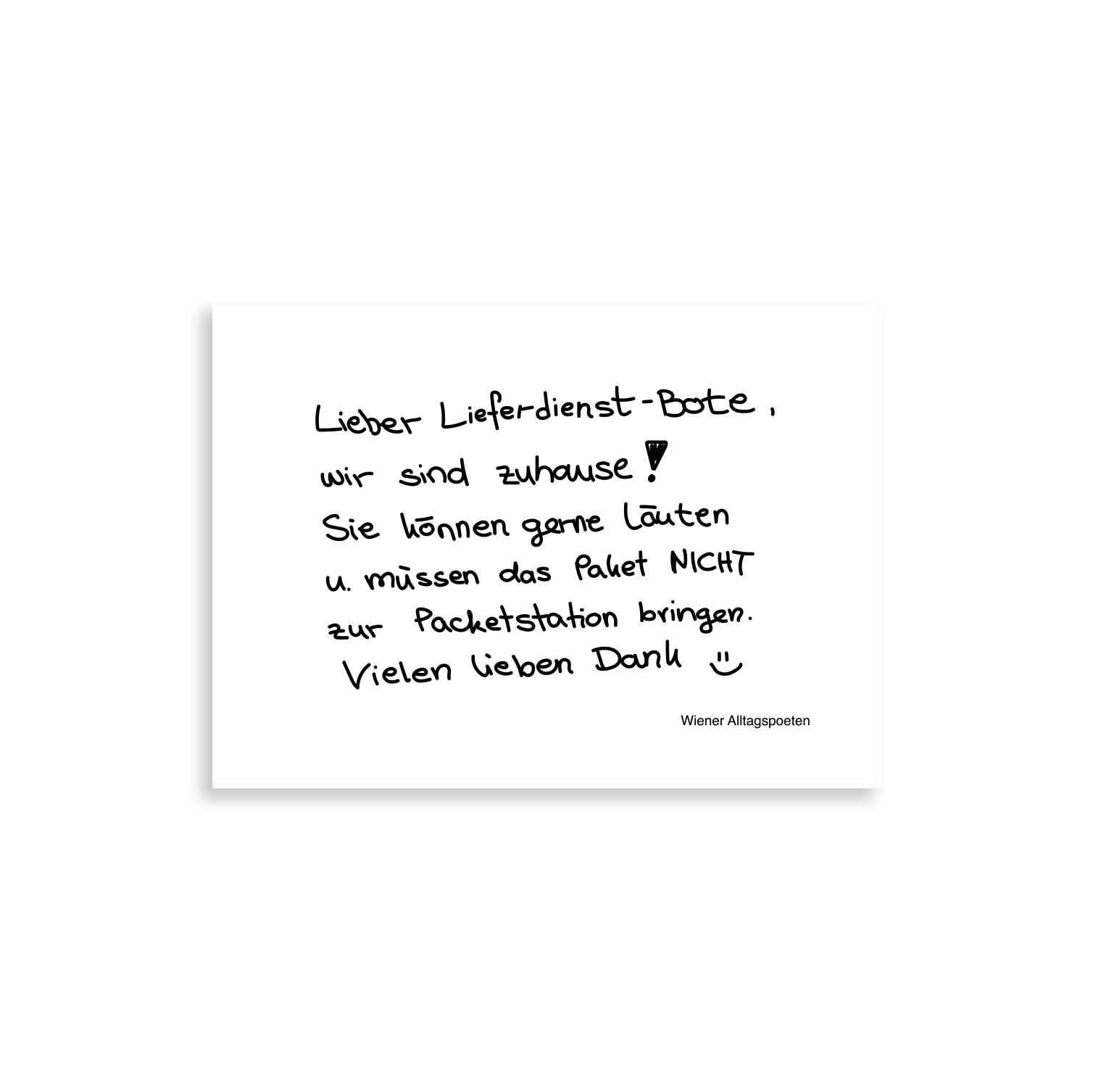 Postkarten-Set "Botschaftszettel" – Bild 1