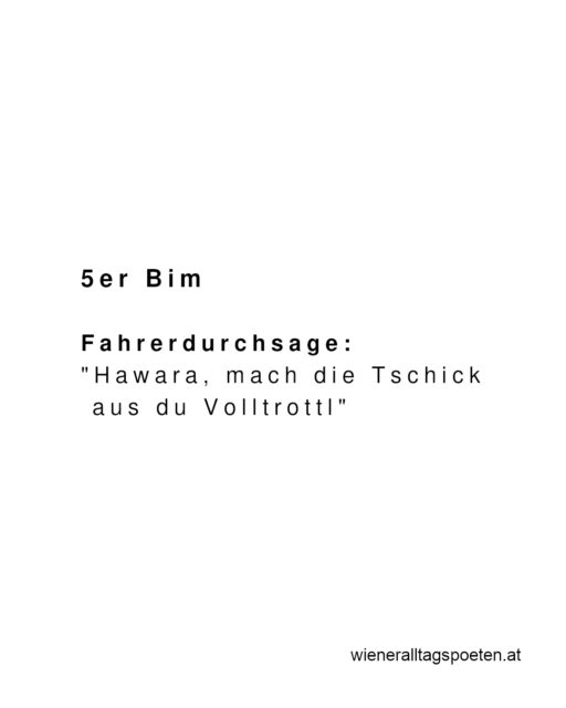 Manche Durchsagen sind dringlicher als andere #wieneralltagspoeten Gehört von @just_fridays