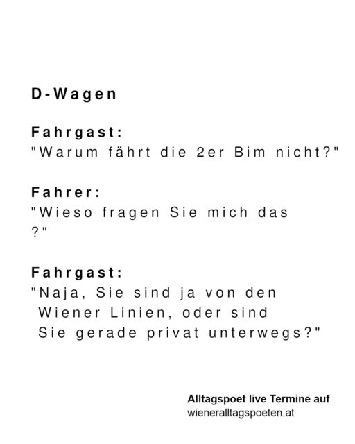 Irgendeine Bim bringt euch im Herbst  ganz sicher zum Alltagspoeten - neue Termine jetzt online auf wieneralltagspoeten.at #wieneralltagspoeten Gehört von @cyclingconsultant