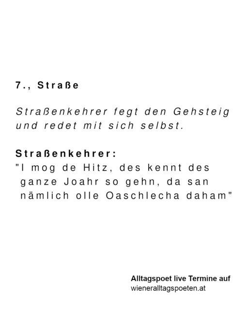Vorbildlich wie er das Positive aus der Situation erkennt #wieneralltagspoeten Gehört von @tina_consuela_doatl