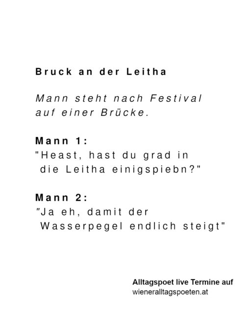Österreich hält zusammen in der Dürreperiode #wieneralltagspoeten Gehört von @carmenschoenl