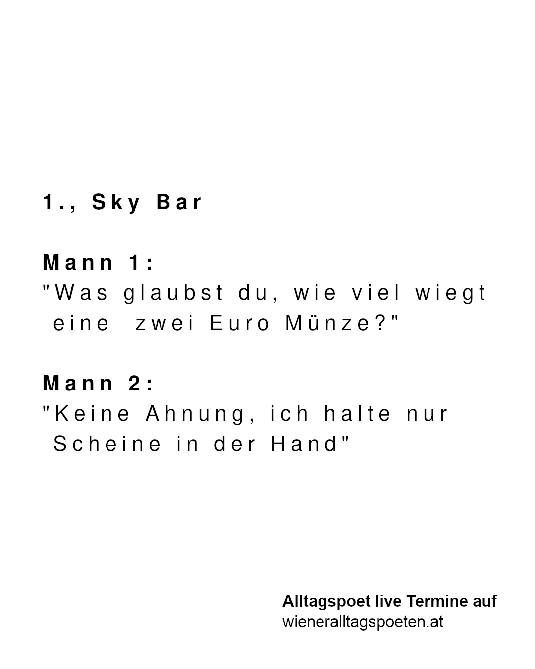 Die ganzen Münzen sind aber auch ur unpraktisch #wieneralltagspoeten Gehört von @_cariiinnaa