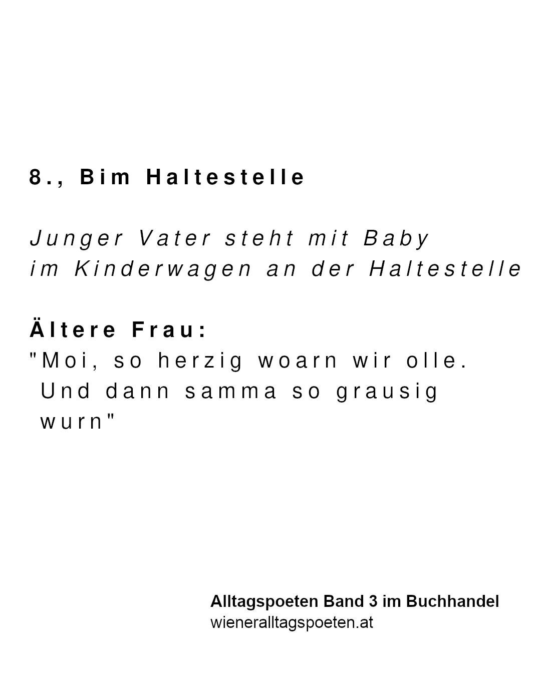 Die Zeit ist ein Hund #wieneralltagspoeten
