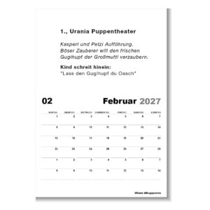 Kalender "Wiener Alltagspoeten 2027" – Bild 3