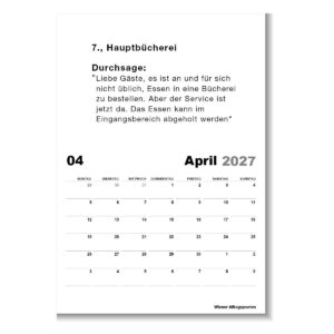 Kalender "Wiener Alltagspoeten 2027" – Bild 5